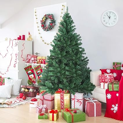Amazon Co Jp Ousfot クリスマスツリー 180cm 北欧 クリスマスギフト 高濃密度 収納袋付き 組立簡単 クリスマス飾り プレゼント ホーム キッチン