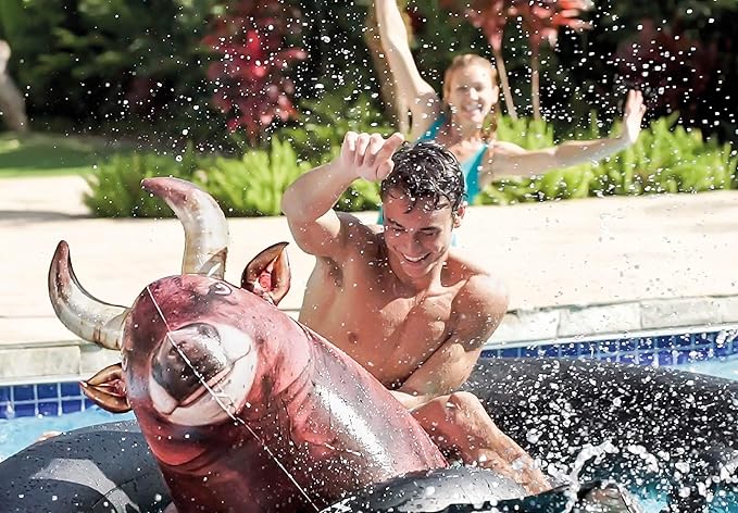 intex bull pool float