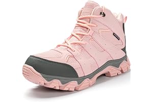 R CORD Kids Hiking Boots Waterproof Girls Hiking Boots Outdoor Non-Slip Comfortable Trekking Mountaineeing Shoes