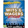 Mattel Games Wits & Wagers Board Game Family Edition for Kids and Adults with Dry Erase Boards, Markers & Question Cards