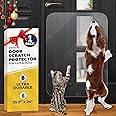 PROTECTO® Cat & Dog Scratch Door Protector for Indoors & Outdoors - 35.5" x 24 Transparent Door Protector from Dog Scratching, Smooth Deterrent Surface - Easy Installation with Sticky Pads
