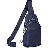 befen Genuine Leather Small Sling Bag for Women Anti-Theft Crossbody Chest Bags Fanny Packs for Travel with RFID Card Slots