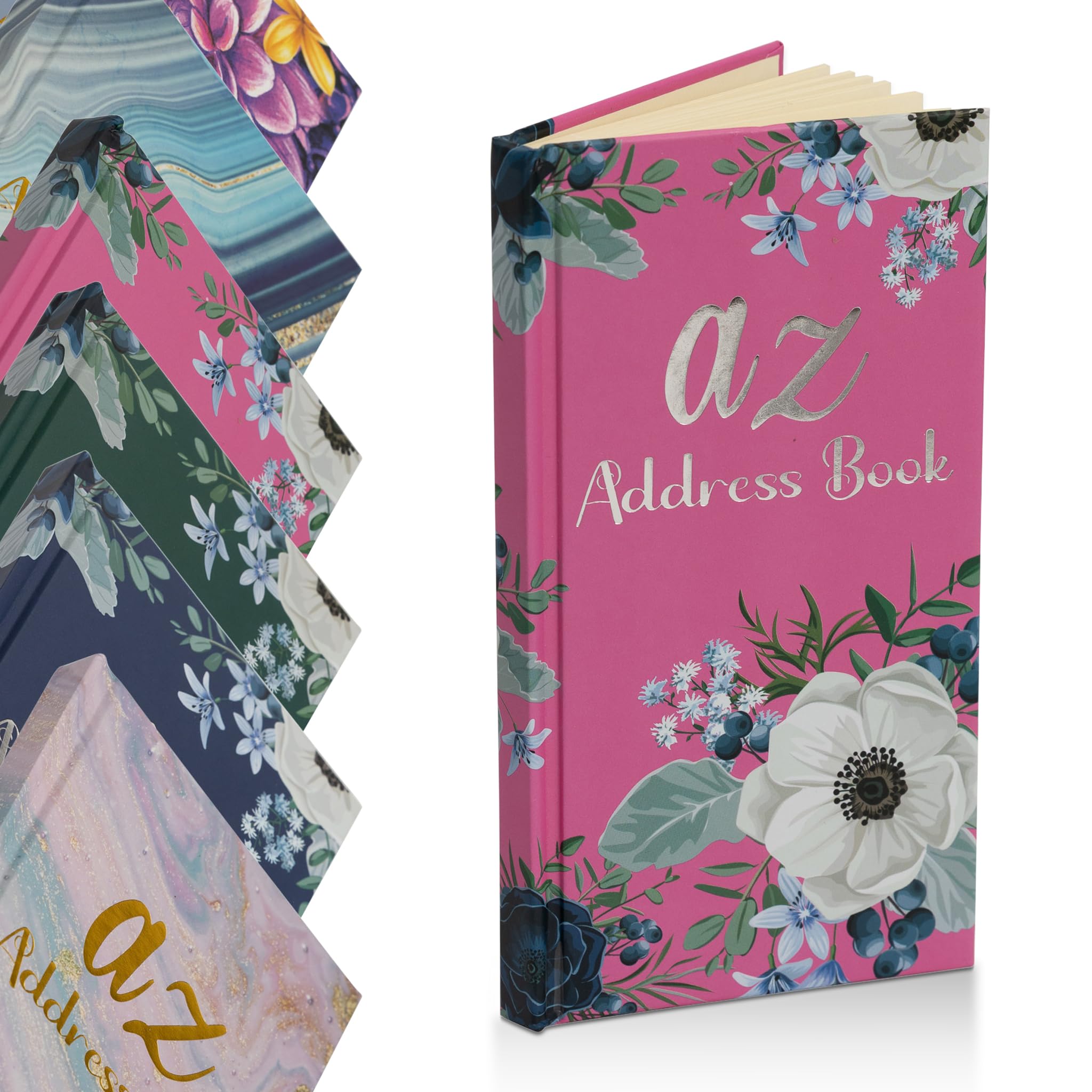 Telephone Address Book A-Z Index Hard Back Cover Slim