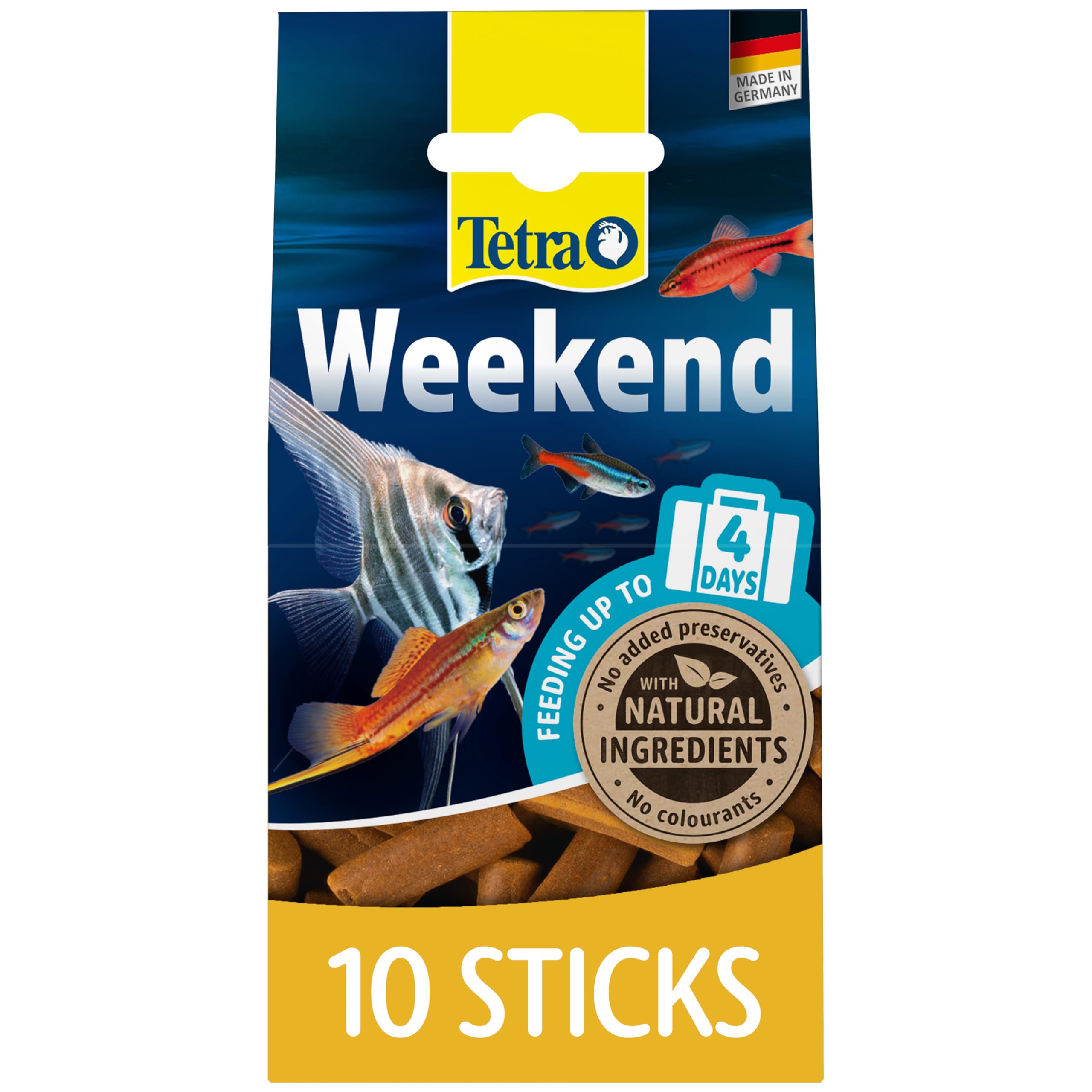 Tetra Weekend Holiday Fish Food Sticks, 10 Sticks