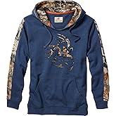Legendary Whitetails Men’s Camo Hoodie Midweight V-Neck Design Pullover Sweatshirt