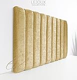 Tête De Lit Design Luxor En Bois Blanc - Dimensions 170 X 122 X 8 Cm, Style Contemporain Menzzo