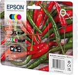 Epson 503XL Chillies Ink Cartridges CMYK WorkForce Expression view 2