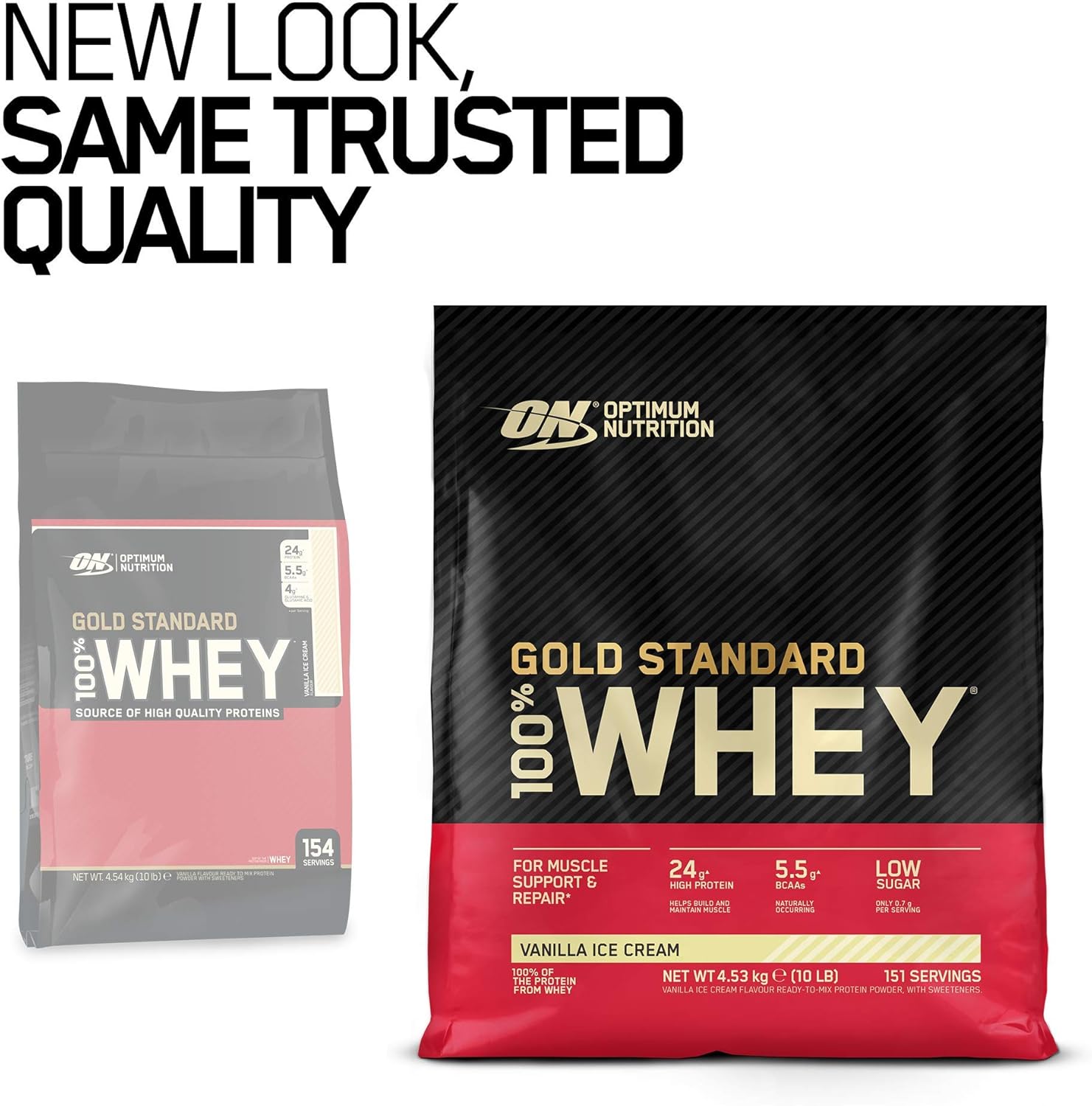 Optimum Nutrition Gold Standard 100% Whey Muscle Building and Recovery Protein Powder with Naturally Occurring Glutamine and BCAA Amino Acids - Image 3