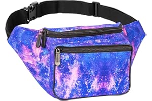 SOJOURNER BAGS Fanny Pack Belt Bag I Mens Fanny Packs for Women - Crossbody Bag Bum bag Waist Bag Waist Pack - For Halloween costumes, for Hiking, Running, Travel, Waterproof and more (Galaxy Outer Space)