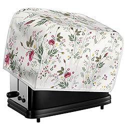 Doojoayie Simple Flower 4 Slice Toaster Cover Small