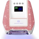 CHRISTINE SHELLY UV Nail Lamp, Cordless UV Light for Gel Nails | Rechargeable LED Nail Light with Auto Sensor &amp; 4 Setting Timers, Professional Nail Dryer for Salon &amp; Home