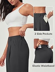Ewedoos Wide Leg Pants Woman Stretchy Work Dress