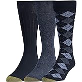 GOLDTOE Men's Argyle Assorted Crew 5 Pack