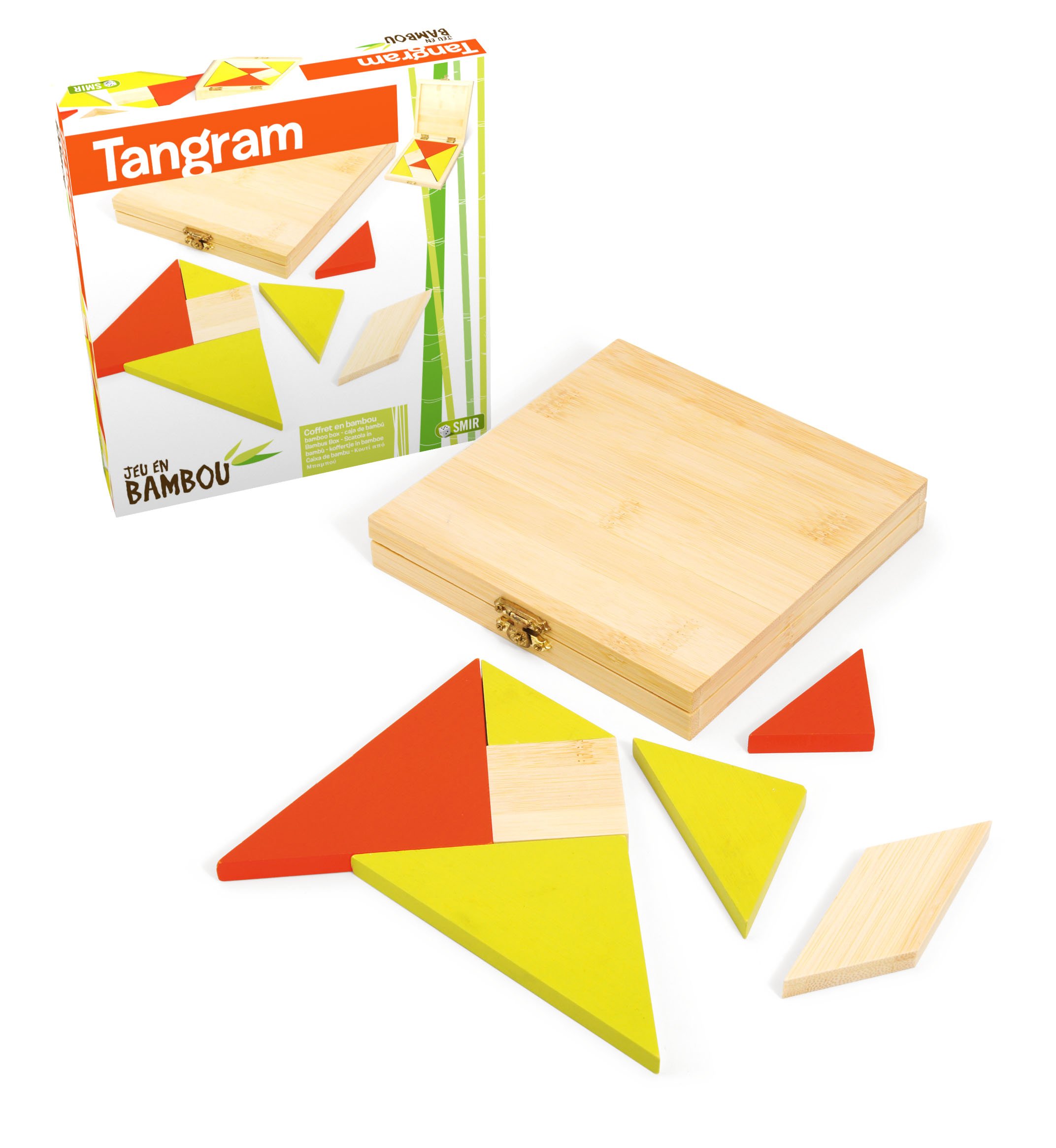 Jeujura JeujuraJ66103 Tangram Game In Bamboo