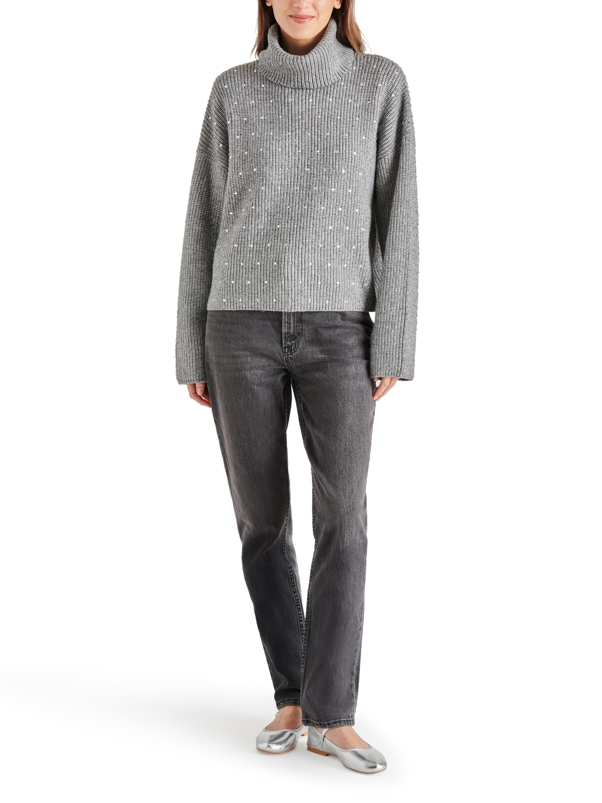 Photo 1 of Steve Madden Apparel Women's Astro Sweater, Heather Grey