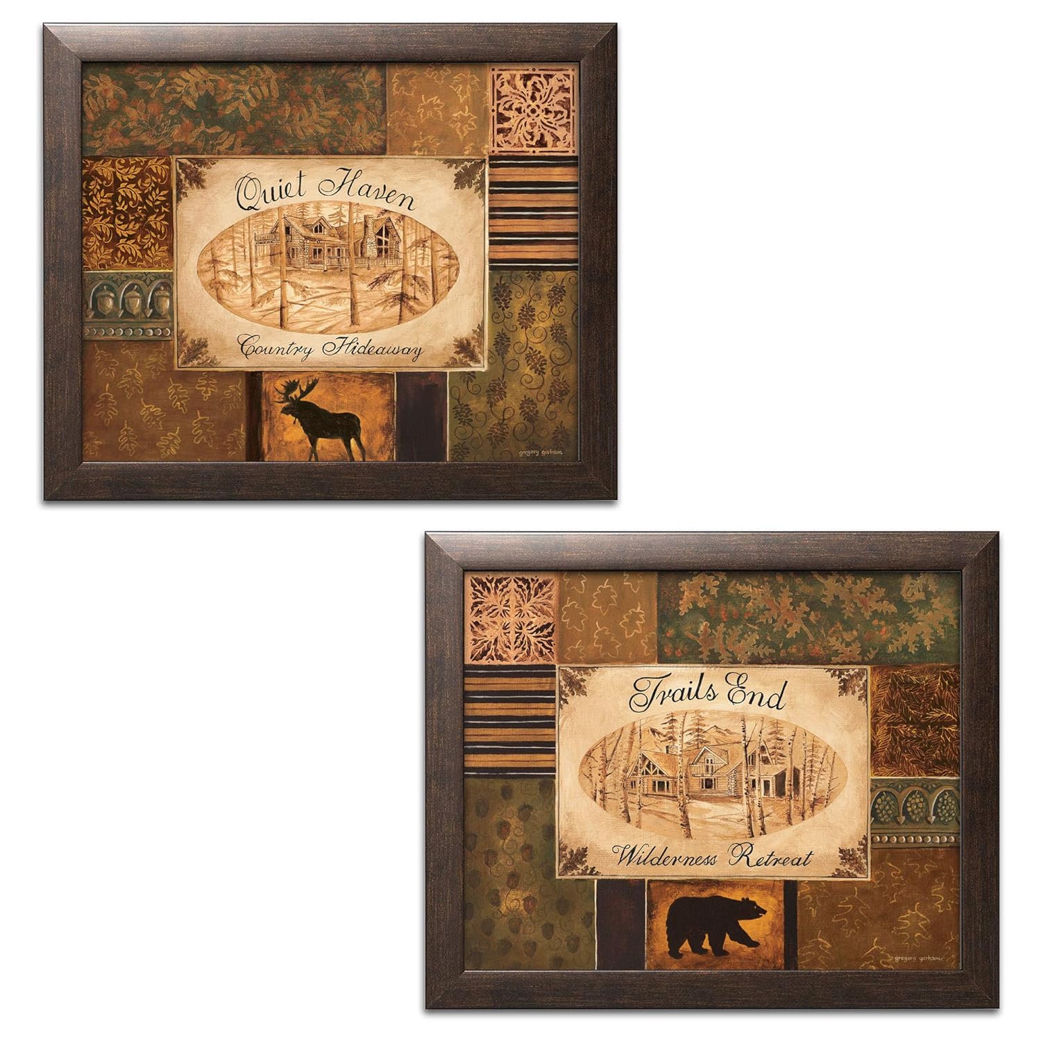 Amazon Com Rustic Trails End And Quiet Haven Moose And Bear