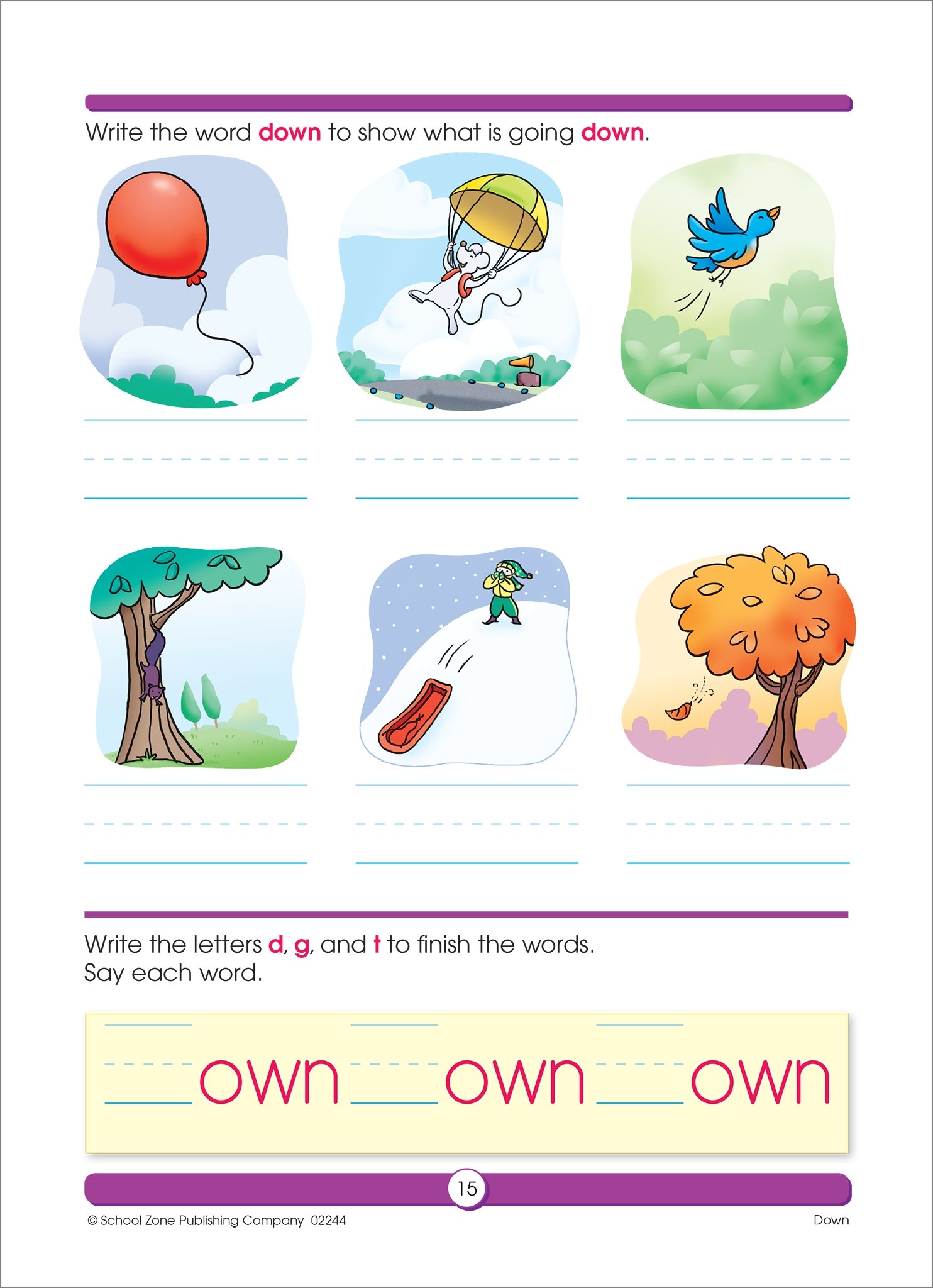 Amazon Com School Zone Sight Word Fun Workbook 64 Pages Ages 6 To 7 1st Grade Word Recognition Spelling Letter Sounds Context Clues Categorizing And More School Zone I Know It