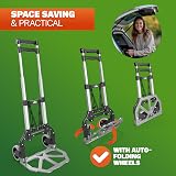 Gardebruk Foldable Trolley Heavy Duty Steel Frame 80 kg Load PP Tyres view 5