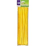 Creativity Street Chenille Stems/Pipe Cleaners 12 Inch x 4mm 100-Piece, Yellow