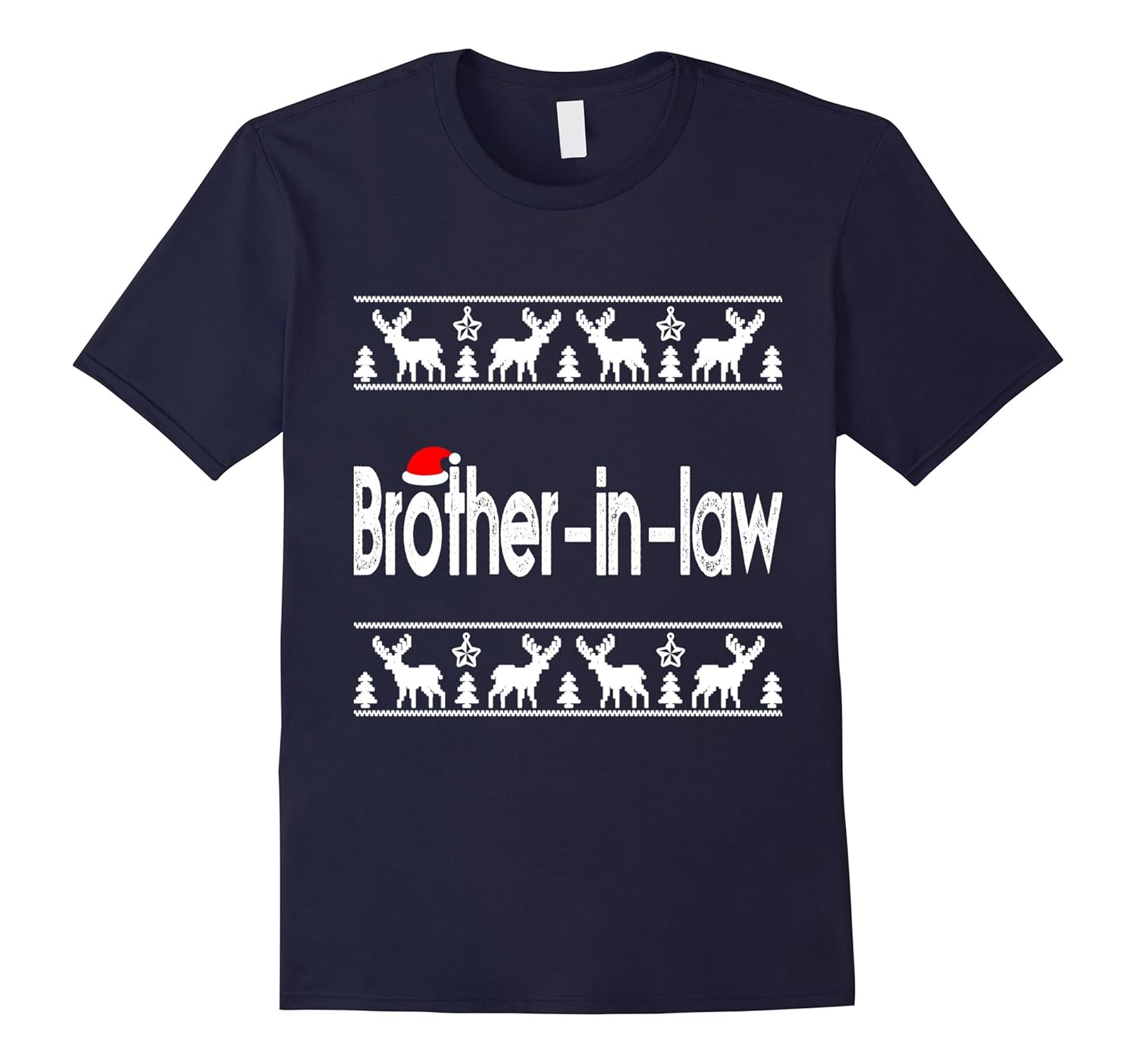 Brother-in-law Christmas Santa Family Gift T-Shirt-Rose