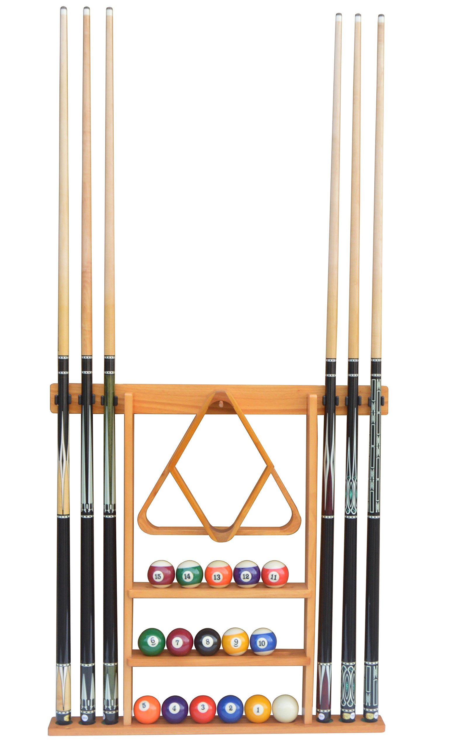 billiard cue wall rack on Flintar Wall Cue Rack Premium Billiard Pool Cue Stick Holder Made Of Solid Hardwood Improved Direct Wall Mounting Cue Rack Only Cues Balls And Ball Rack Not Included Buy Online In Kuwait