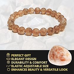 Sunstone Crystal Bead Bracelet – Healing Crystal