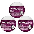 NERVE RENEW Cream - Fast-Acting Nerve Discomfort Support Cream - 2.2 fl. oz/65 ml - Maximum Strength and Fast Absorption - Safe and All-Natural - Targeted Nerve and Muscle Health - 3 Pack