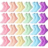 Handepo 24 Pairs Women Fuzzy Socks Bulk Winter Fluffy Sleeping Slipper Socks for Home Outdoor Gift Ladies Valentine's Day