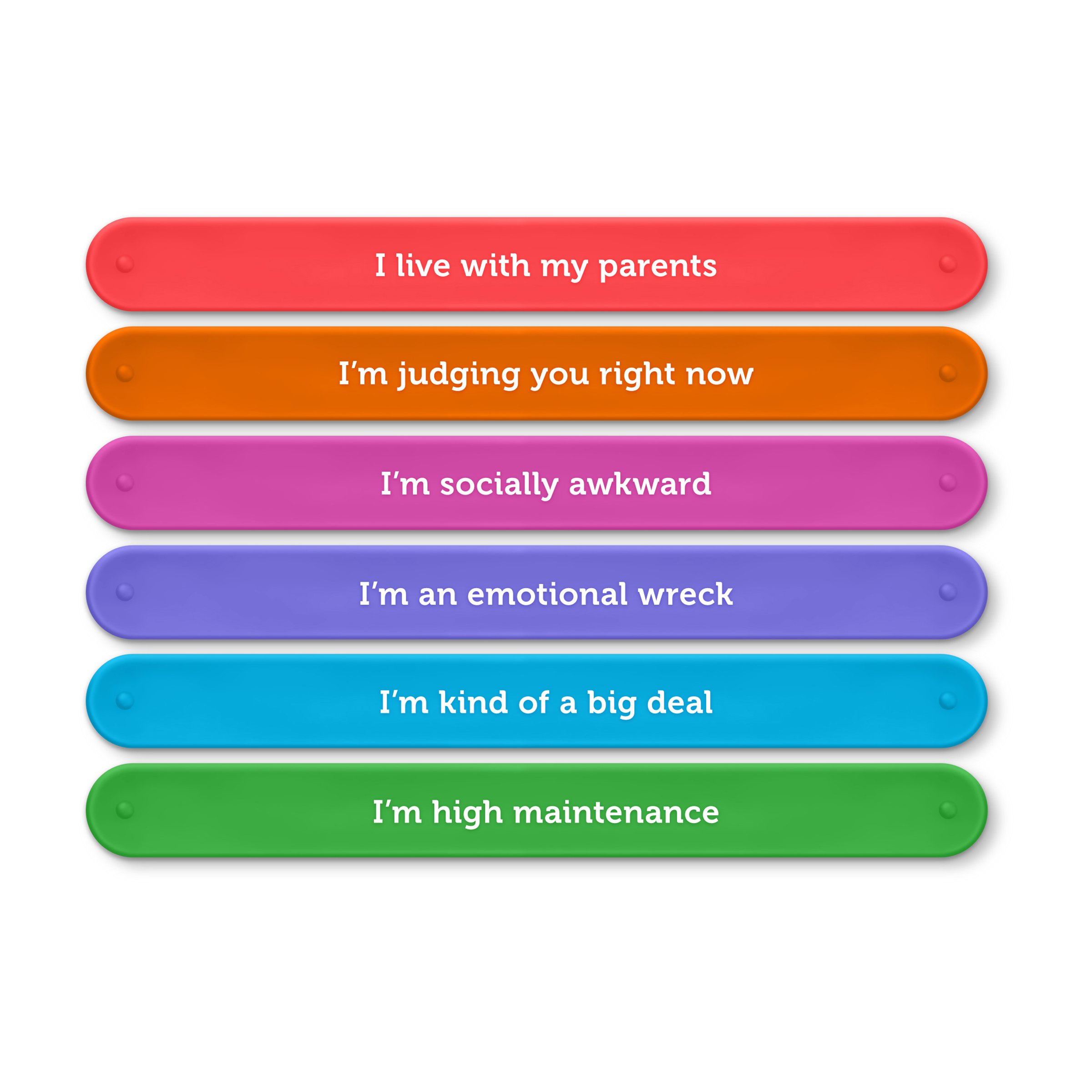 Fred SLAP HAPPY Snap Bracelet Drink Markers