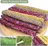 SUPJADE 45Pcs Guinea Pig Treats Timothy Hay Sticks Dental Care Toys view 7