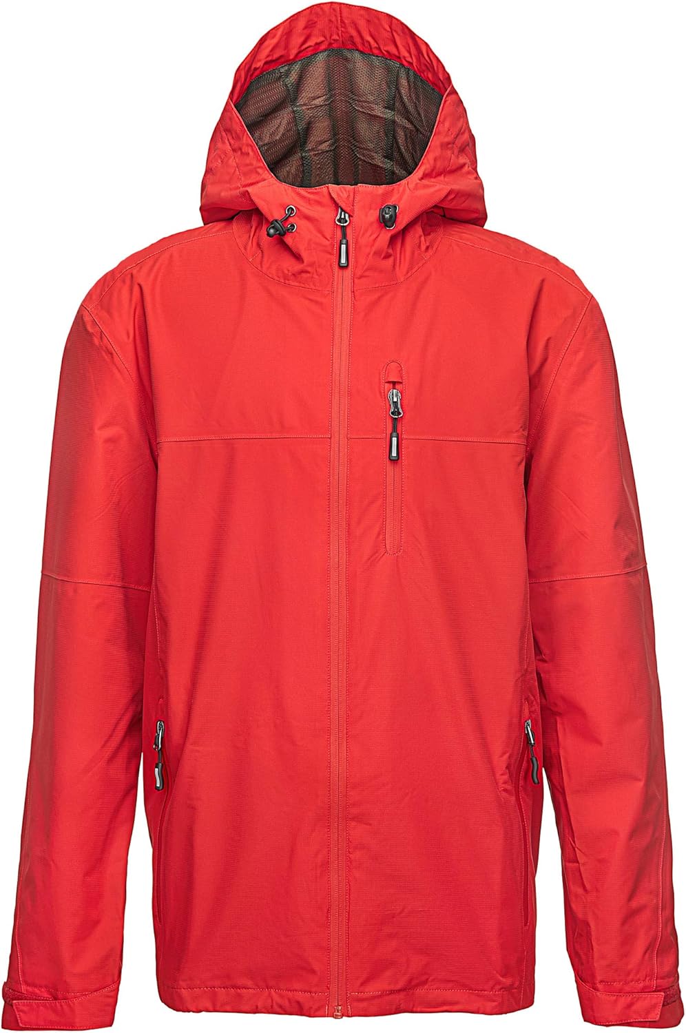 33,000ft Men's Rain Jacket Waterproof Cycling Running Raincoat with Hood Lightweight Windbreaker Shell with Mesh Lining: Clothing