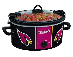 Crock-pot SCCPNFL600-AC Electric Cooking, Black/Cardinal