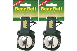 Coghlan's Bear Bell w/Magnetic Silencer Bag & Loop Strap Warns Animals 2-Pack