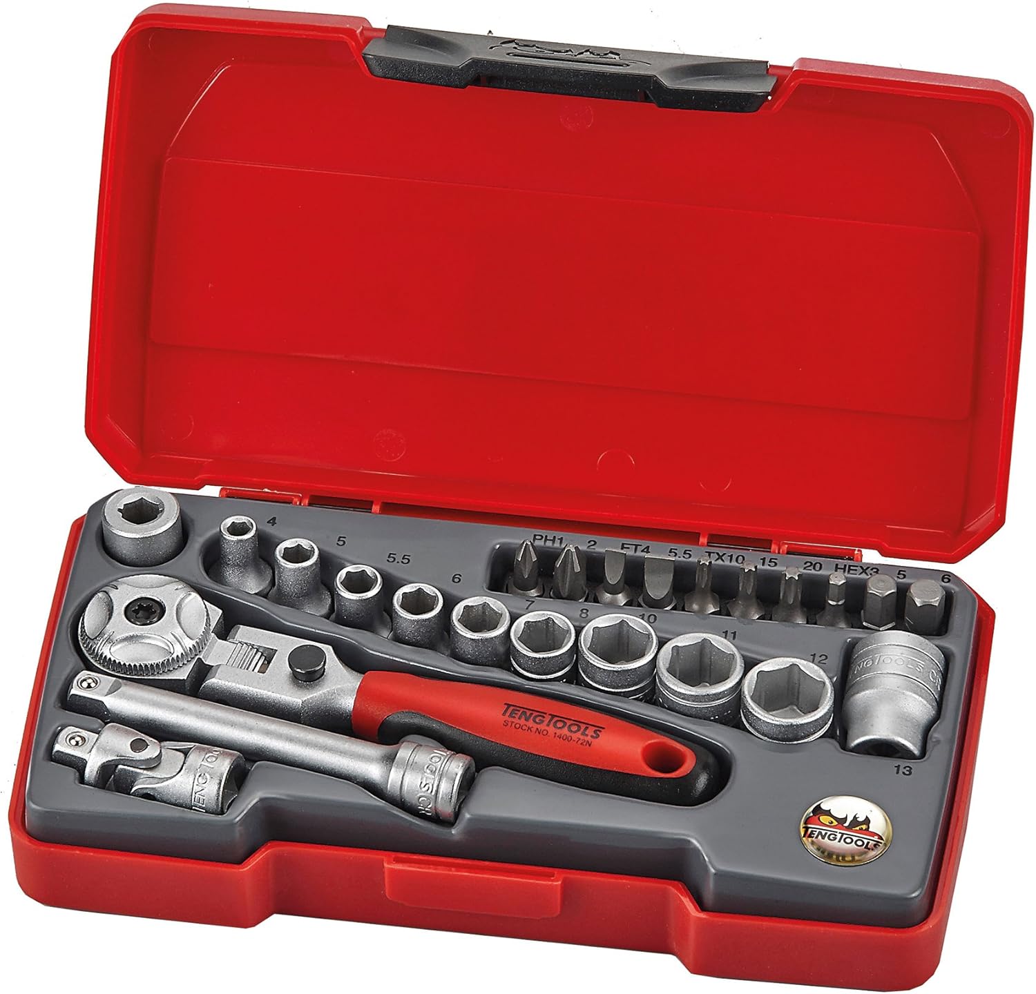 'Tengtools t1424s Socket Set 1/4 24 Piece Amazon.co.uk DIY & Tools