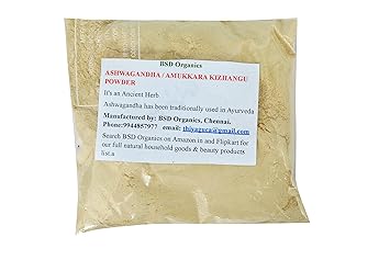 BSD ORGANICS ASHWAGANDHA/AMUKKARA KIZHANGU POWDER - 100 G
