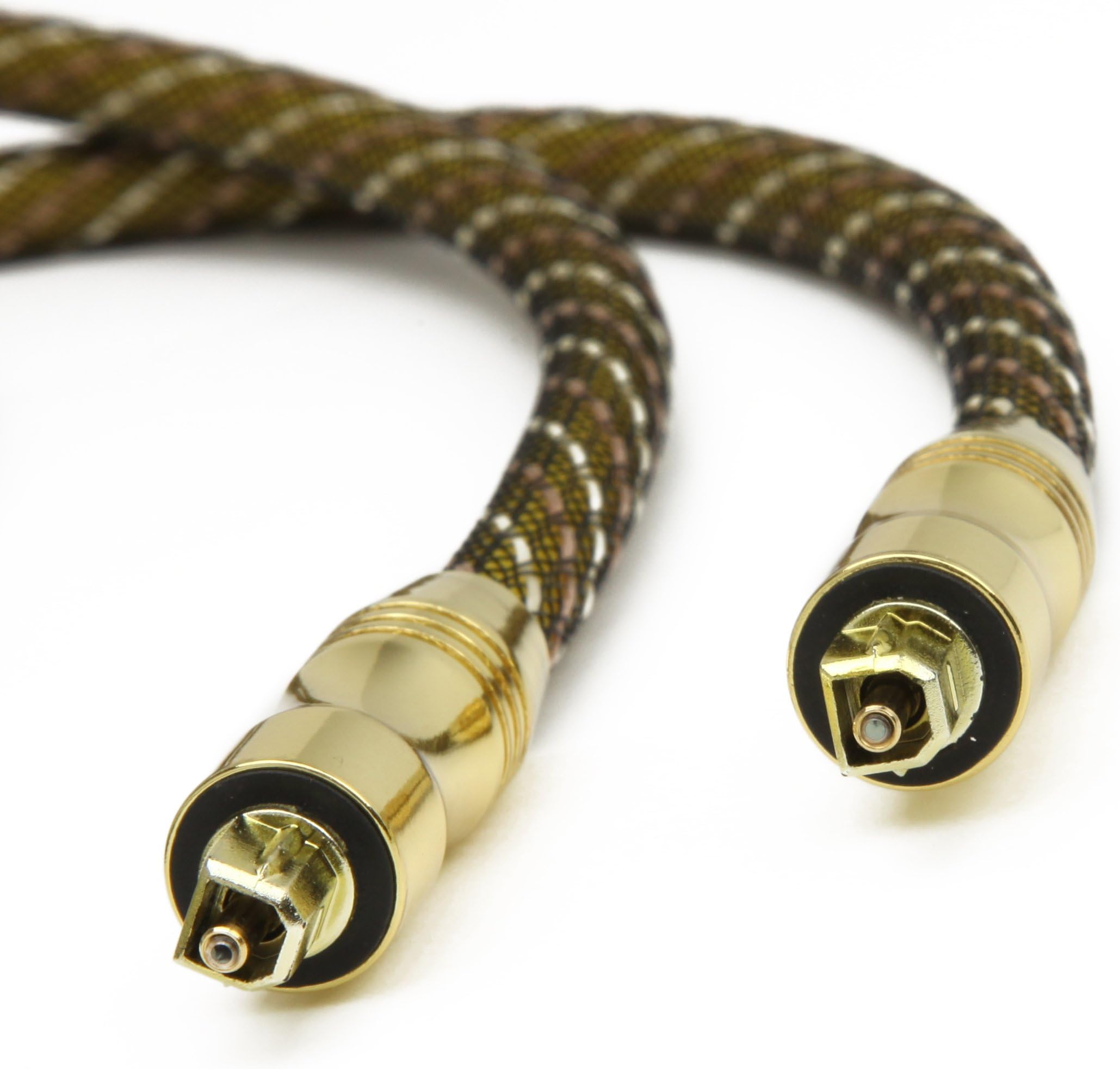 Aurum Gold Series Toslink Cable - Digital Optical Audio Cable - 40 Feet