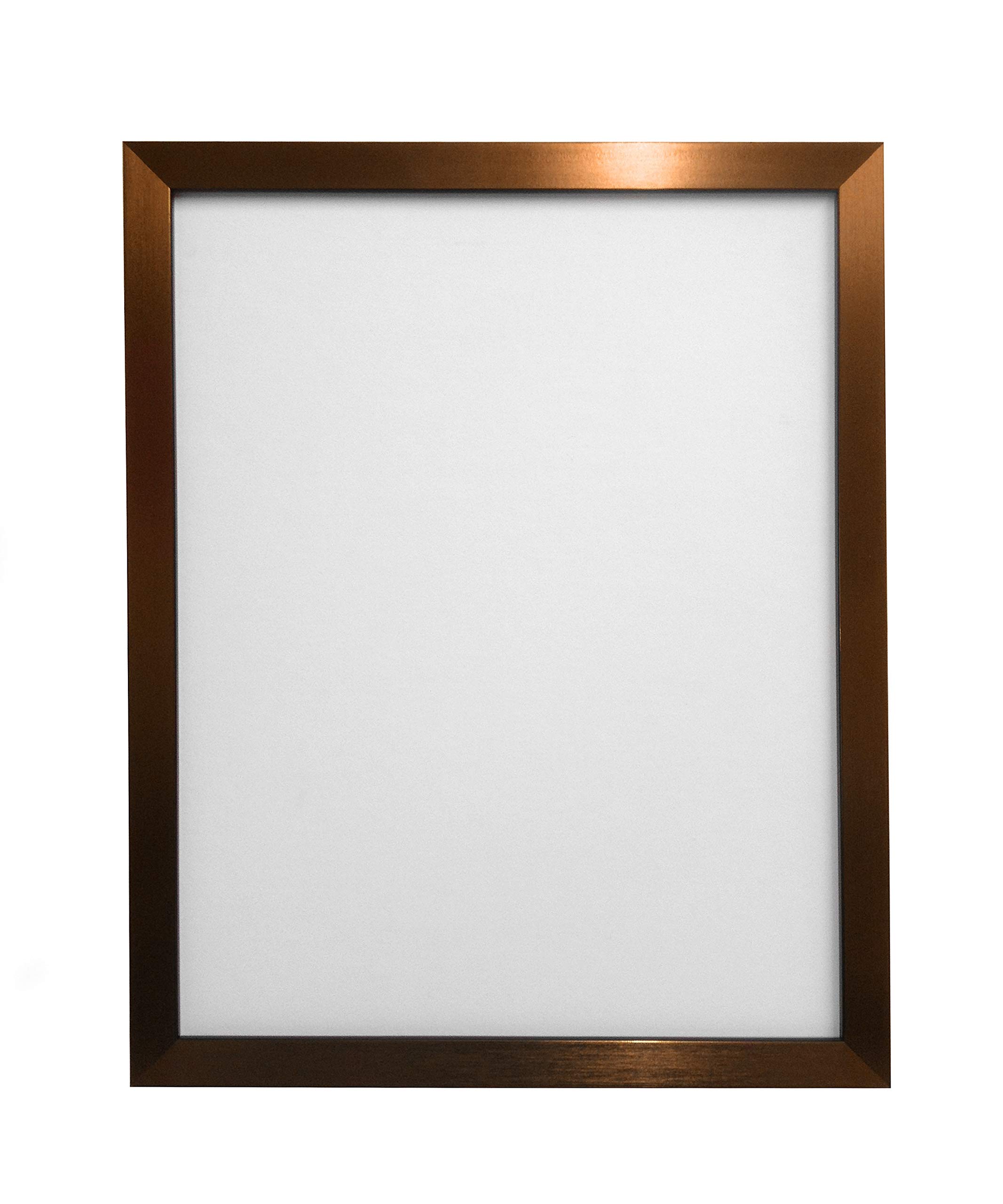 FRAMES BY POST 0.75 Inch Bronze Picture Photo Frame 8 x 6 Inch Plastic Glass