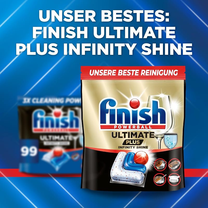 Ultimate Infinity Shine Spülmaschinentabs Sparpack 80 Finish Caps