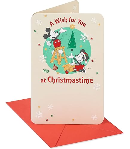 Disney's Christmas Cards 限定アイテム Hallmark Pack of Disney Christmas Cards, Jolly Joyful Mickey Mouse