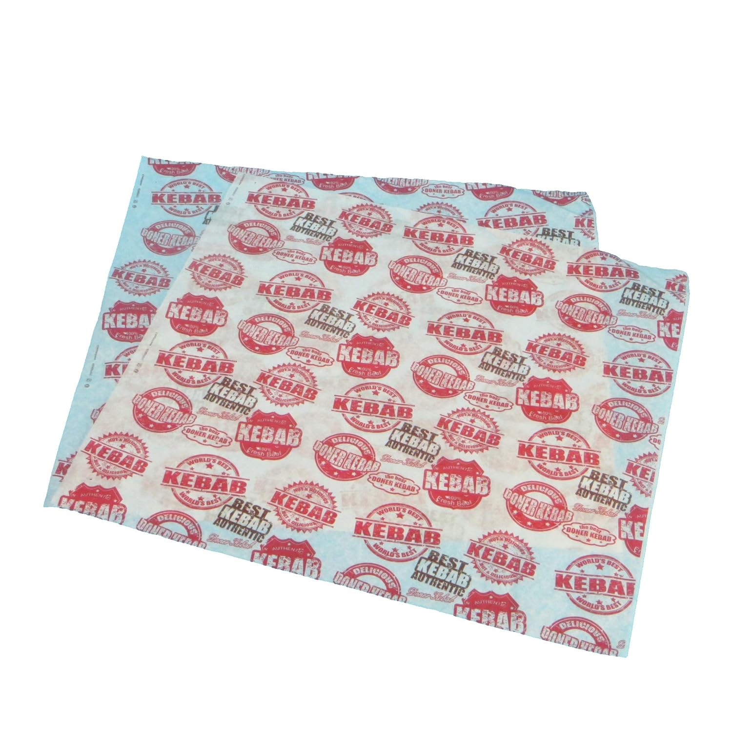 Döner Kebab Wrapping Paper with Döner Neutral Print Perga Greaseproof