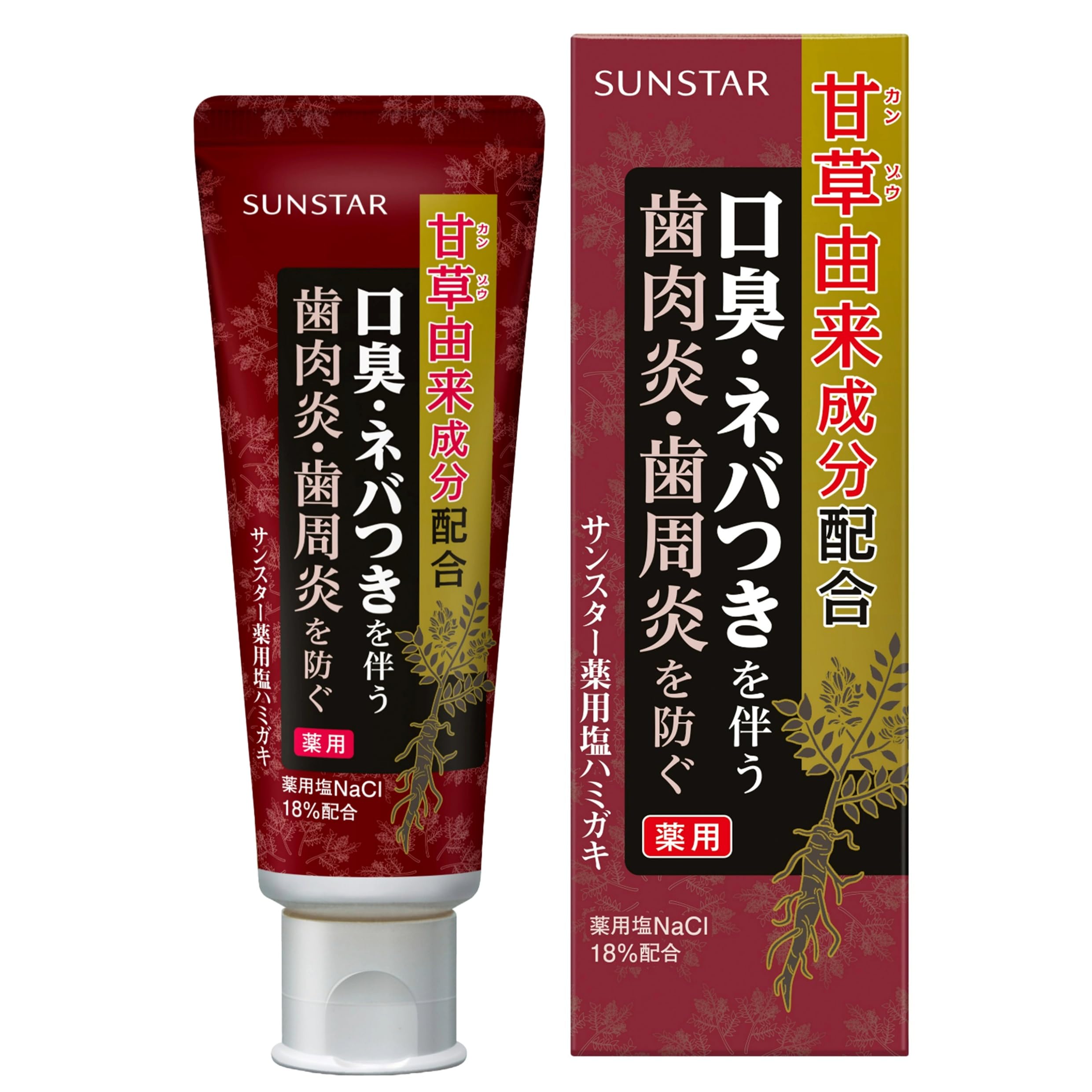 サンスター 薬用塩ハミガキ スパイシーミントの商品画像