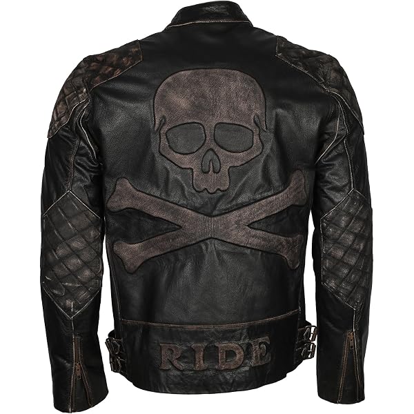 Mens Exclusive Skull Motorcycle Riders Wear Halloween Style