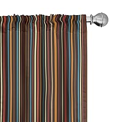 Ambesonne Striped Window Curtains Pack of