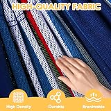 ANYOO Cotton Hammock with Tree-friendly Straps 250 kg Capacity Portable Travel view 3