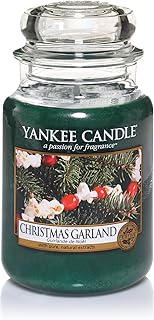 Yankee Candle Duftkerze im Glas (groß) | Christmas Garland | Brenndauer bis zu 150 Stunden