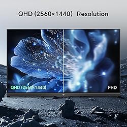 KTC 27 Inch QHD Computer Monitor 100Hz, Up to