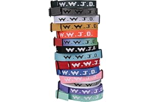 Meajjew WWJD Bracelet Pack for Women Men, Christian Jesus Gifts Adjustable Wristbands, WWJD Bracelets - What Would Jesus Do Bracelet