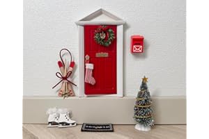 TONTTUOVI Christmas Elf Door for Wall Special Entry for Fairies and Elves Elf Magical Door