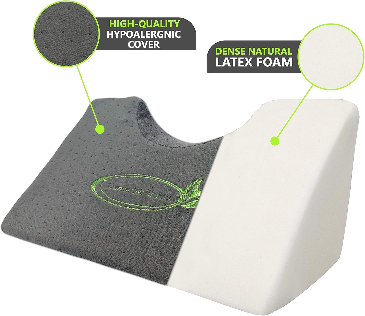 Cervical Traction Chiropractic Wedge Pillow - Neck and Shoulder Pain Relief - Gentle Spinal Correction - Head Posture, Migraine, Headache, Occipital Release: Health & Personal Care
