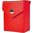 Yu'Gi Deck Box Replica, 60 Size, Red, Hard Shell, Faux Leather, Belt Loop, Compatible with Yu-Gi-Oh!, Magic: The Gathering, Pokemon TCG, Cardfight!! Vanguard